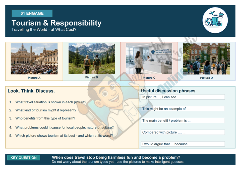 Tourism & Responsibility – Englisch-Themenheft B2 für die Sekundarstufe II