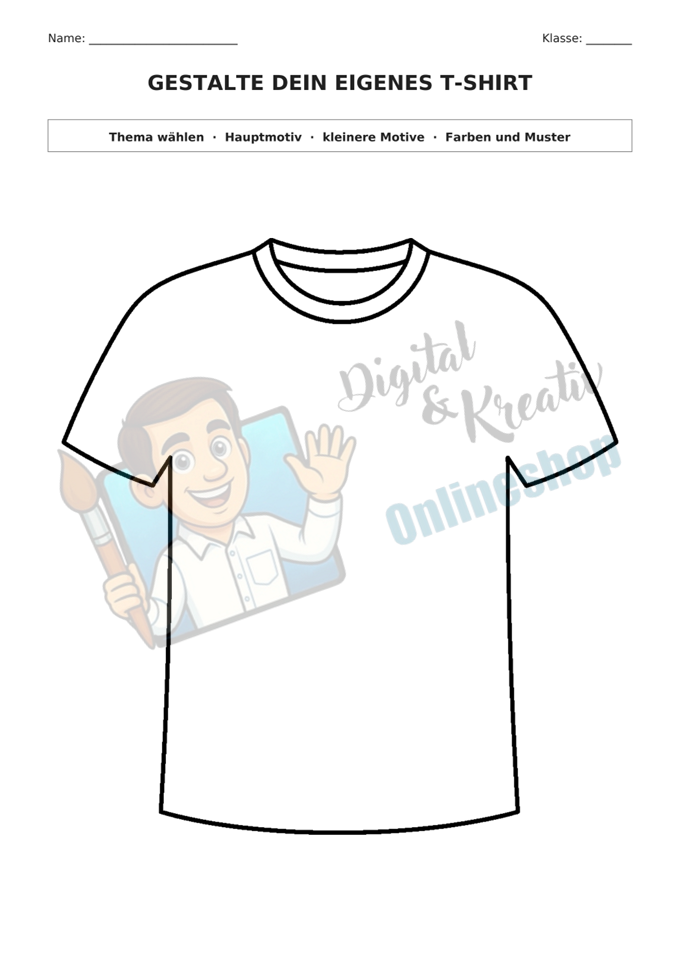 Gestalte dein eigenes T-Shirt – Astronaut im Weltall | Kunst in 30 Minuten