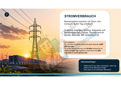 KI-Infrastruktur einfach erklärt – Präsentation, Arbeitsblatt & Lösung (PDF-Paket)