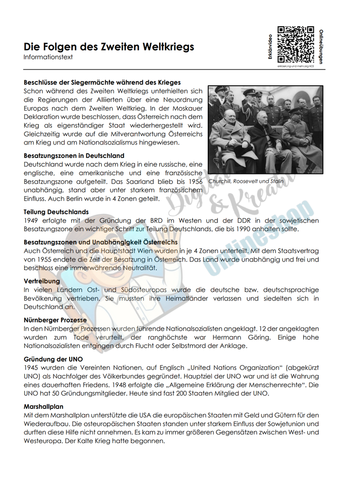 Escape Room: Der Zweite Weltkrieg Arbeitsheft (21 Seiten) | Rätsel + Übungen | inkl. Lösungen | PDF