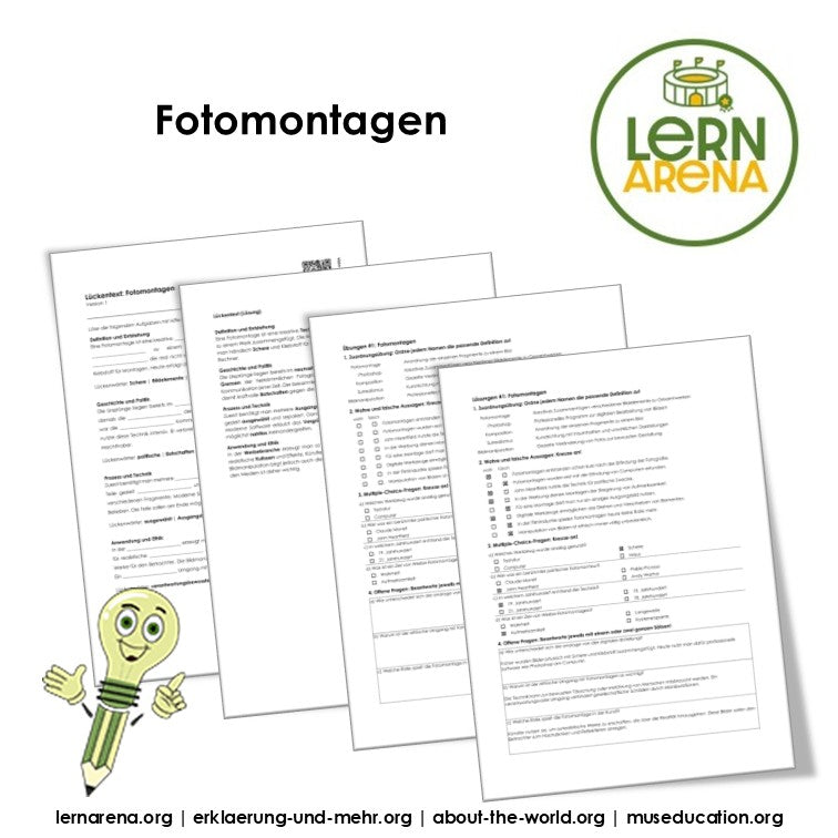 Fotomontagen Titellatt