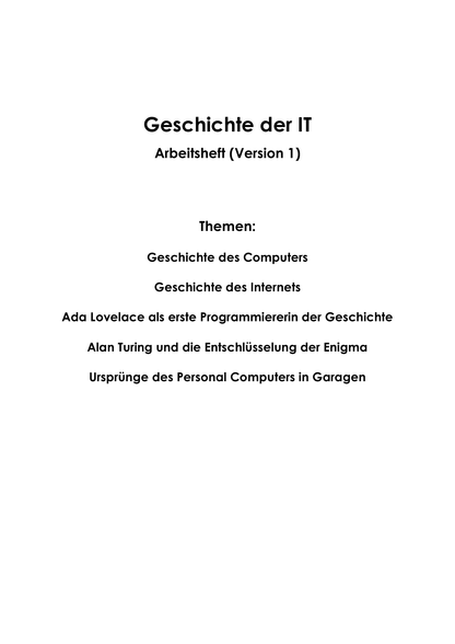  – Inhaltsverzeichnis