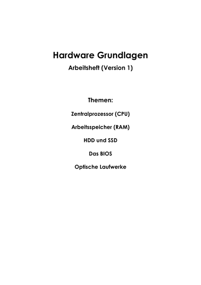  – Inhaltsverzeichnis