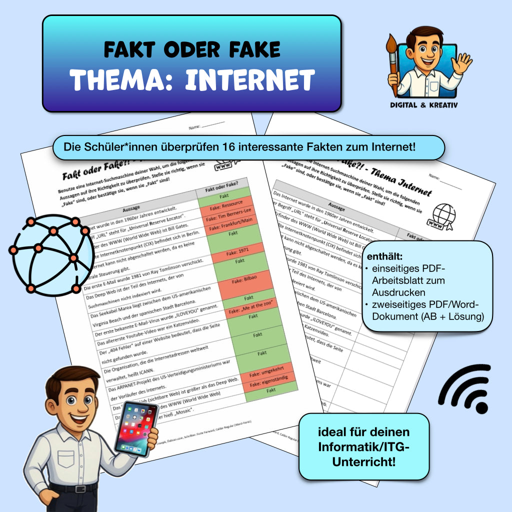 Fakt oder Fake?! Thema: Internet