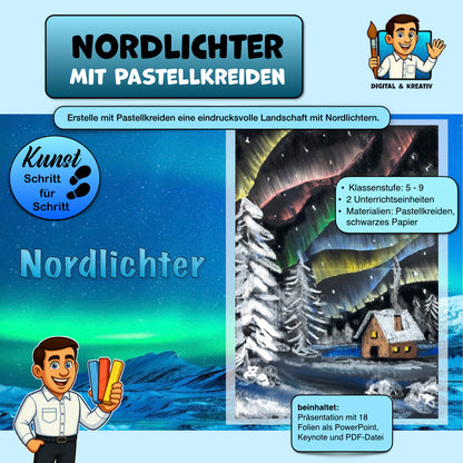 KUNST Schritt für Schritt: Nordlichter inkl. Video