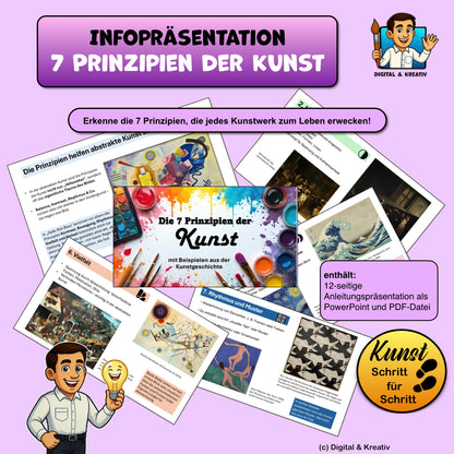 Die 7 Prinzipien der Kunst – Infopräsentation mit Beispielen aus der Kunstgeschichte