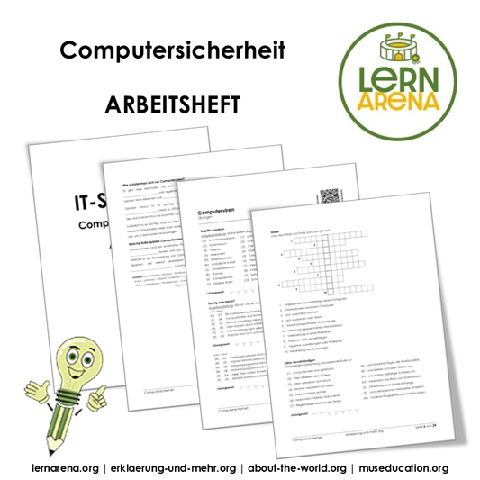 Computersicherheit (PDF) | 24-seitiges Arbeitsheft – Titelbild