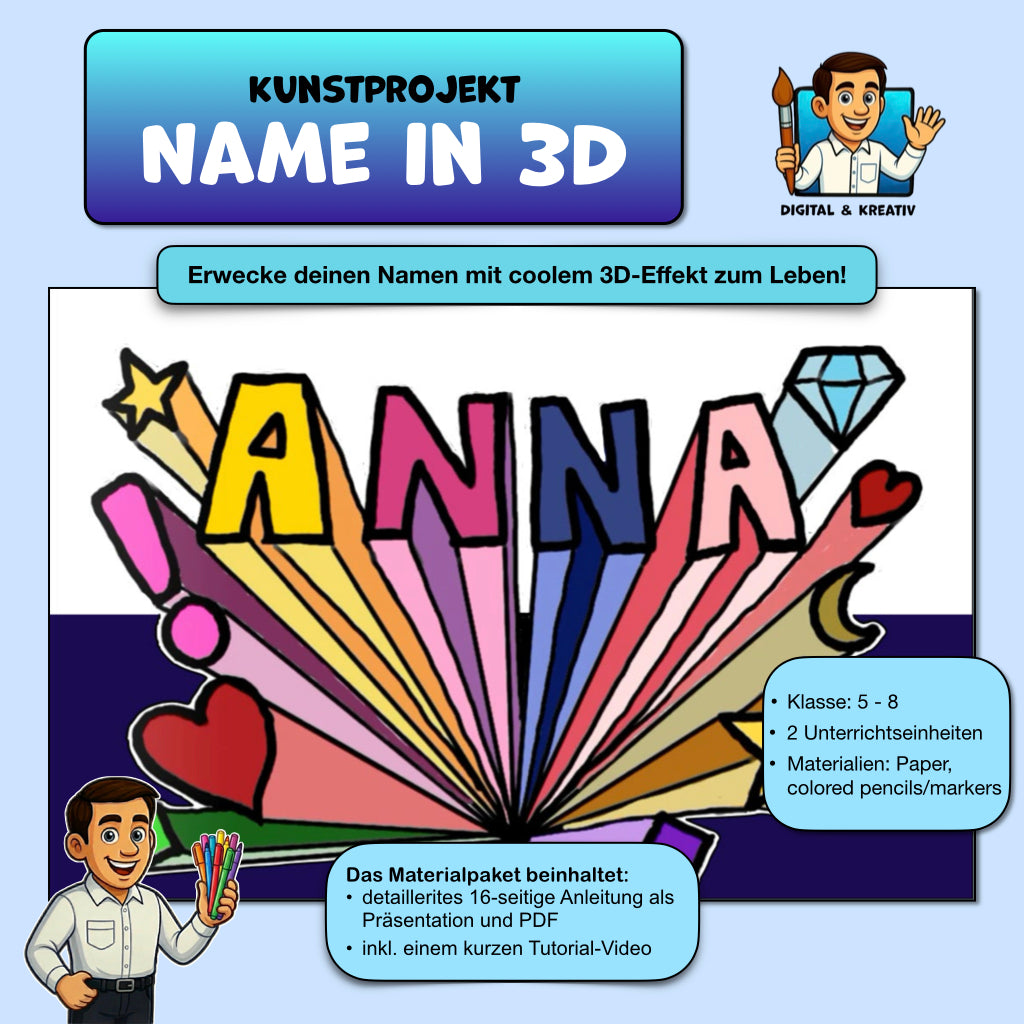 Name in 3D – Titelbild