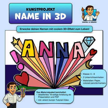 Name in 3D – Titelbild