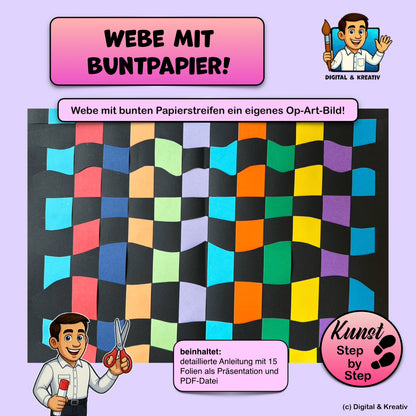 Kunstprojekt „Papier weben“ – Titelbild