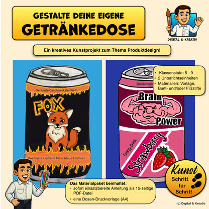 Kunstprojekt „Eigene Getränkedose gestalten“ – Titelbild