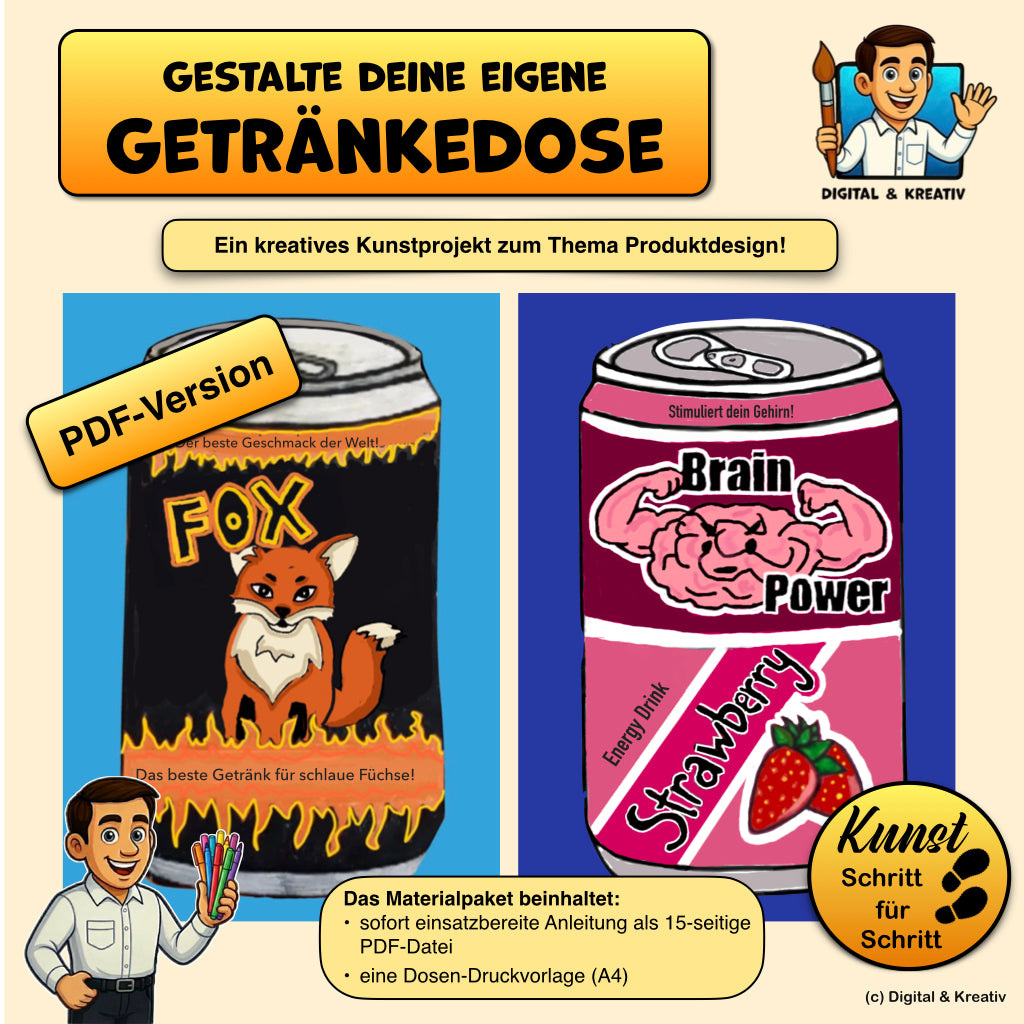 Kunstprojekt Getränkedose – Titelbild