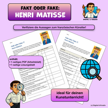 Fakt oder Fake? Henri Matisse – Titelbild