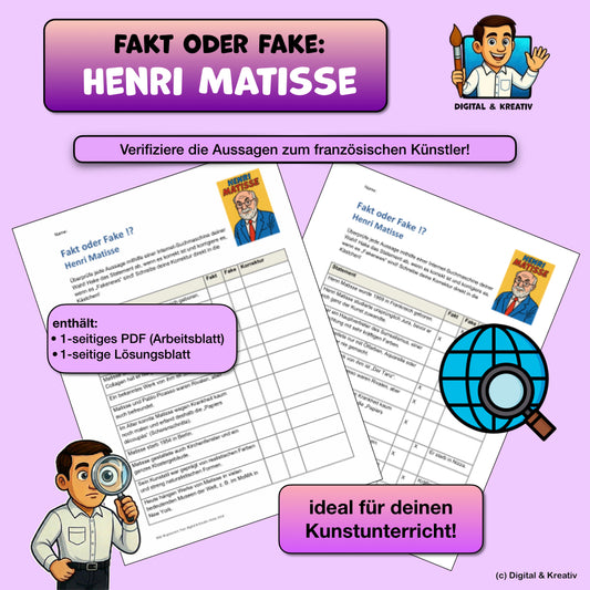 Fakt oder Fake? Henri Matisse – Titelbild