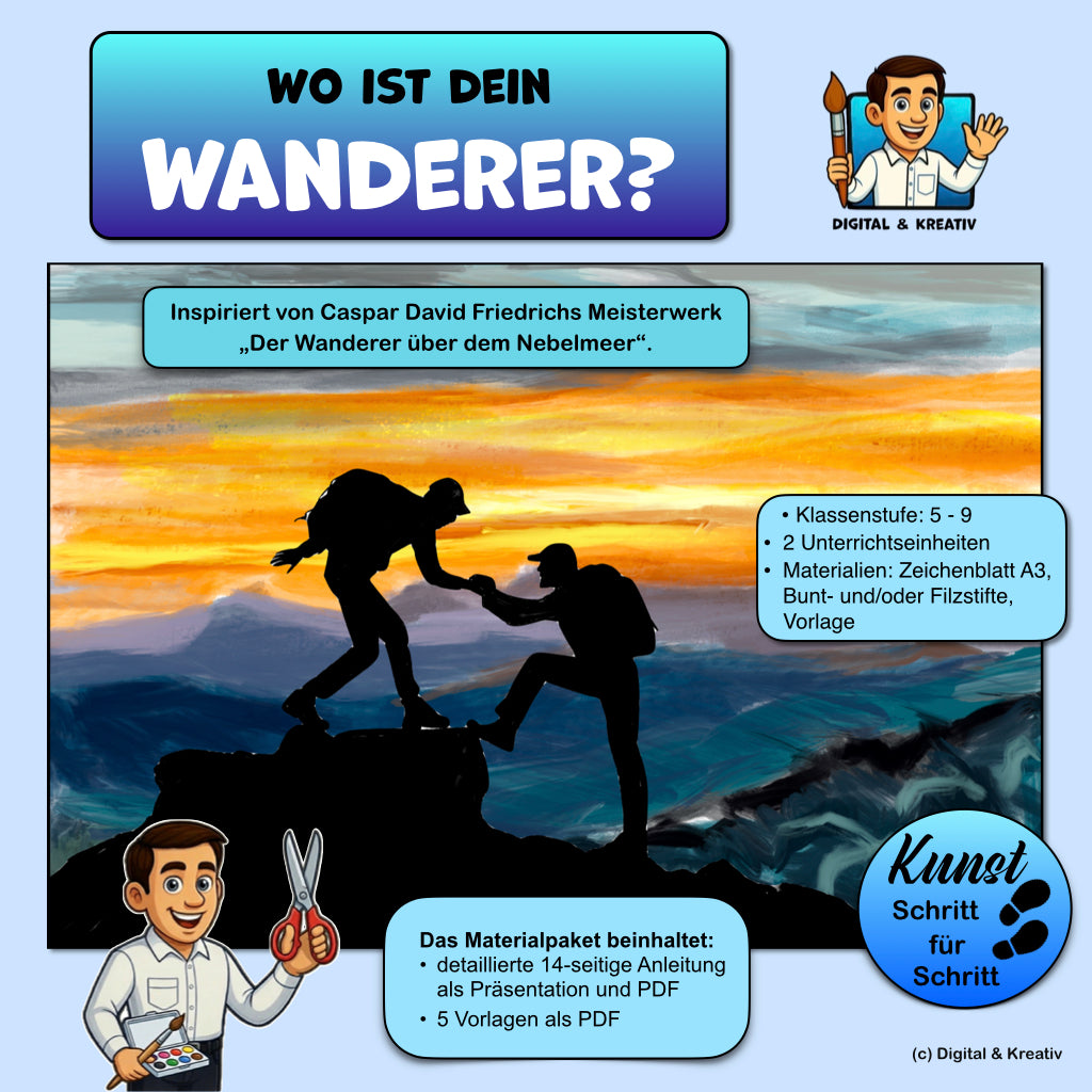 Kunstprojekt „Wo ist dein Wanderer?“ – Titelbild