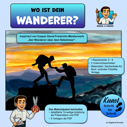 Kunstprojekt „Wo ist dein Wanderer?“ – Titelbild