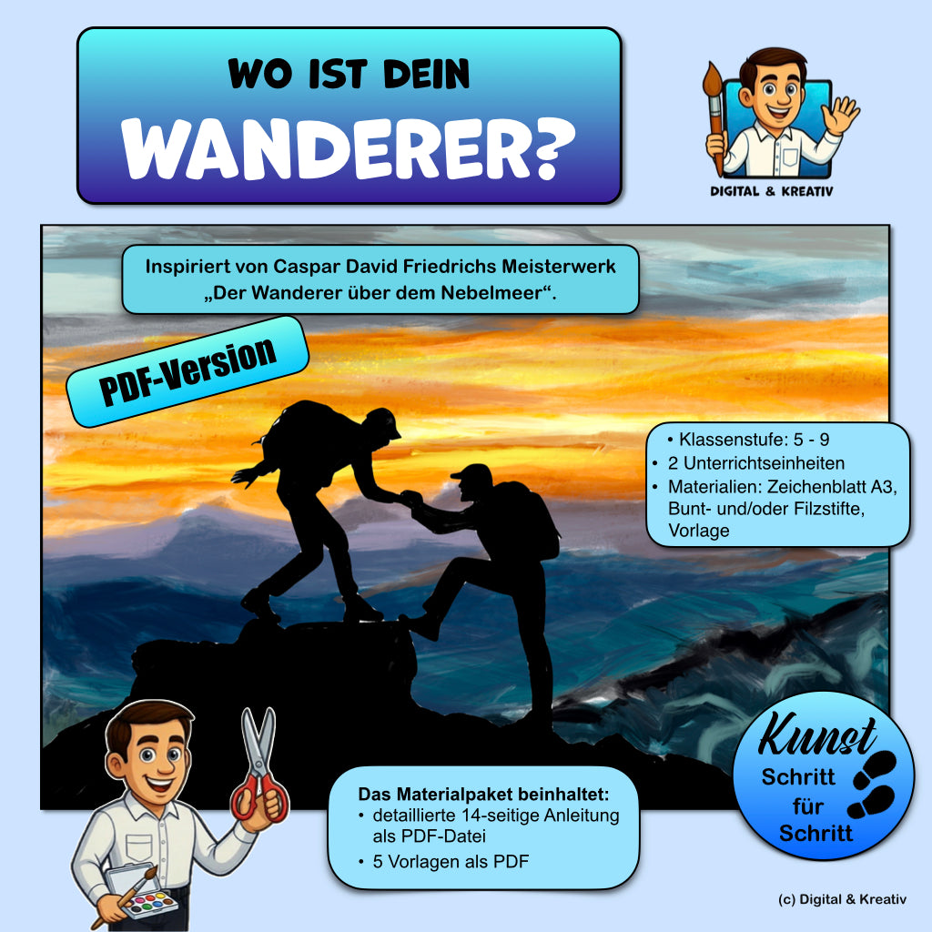 Kunstprojekt „Wo ist dein Wanderer?“ – Titelbild
