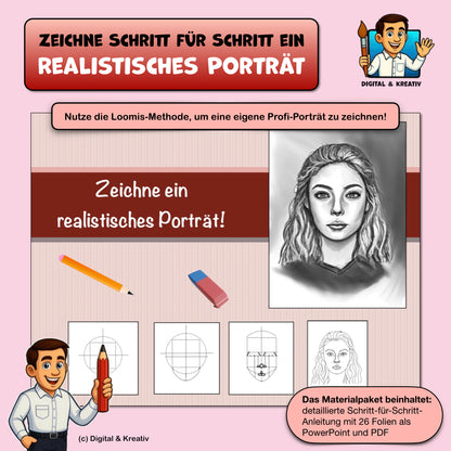 Realistisches Porträt zeichnen lernen – Titelbild