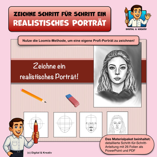 Realistisches Porträt zeichnen lernen – Titelbild
