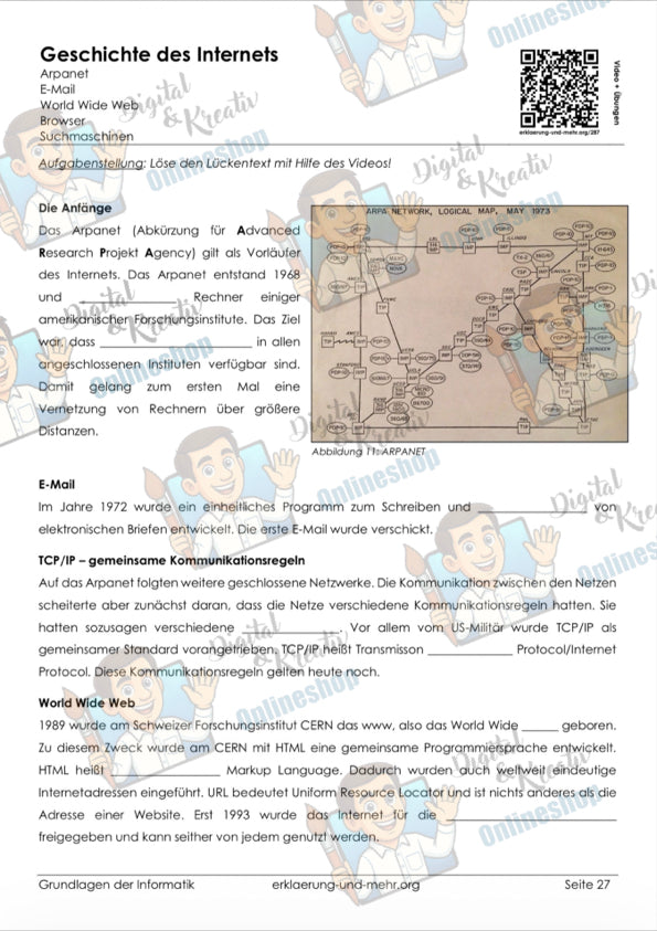 Digitale Grundlagen – 42-seitiges Arbeitsheft zur Informatik & Medienbildung (PDF)