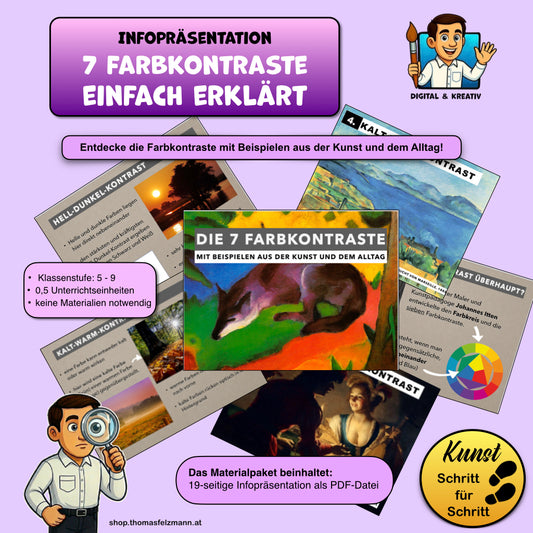 Die 7 Farbkontraste nach Itten – Titelbild