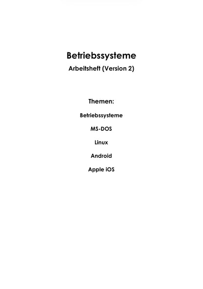  – Inhaltsverzeichnis