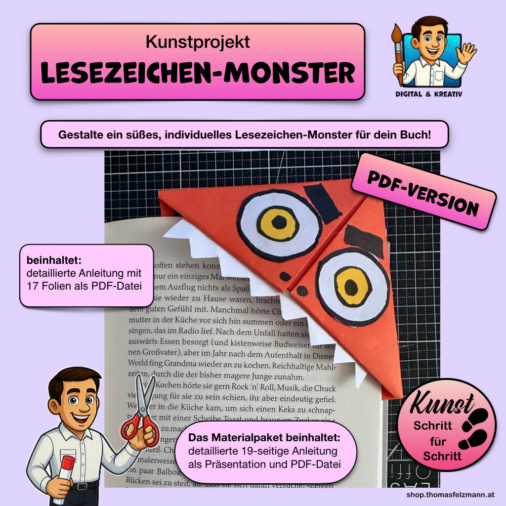 Lesezeichen-Monster – Titelbild