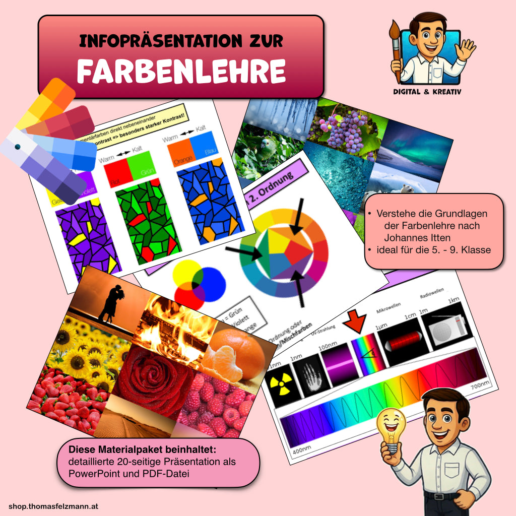 Farbenlehre im Kunstunterricht – Titelbild
