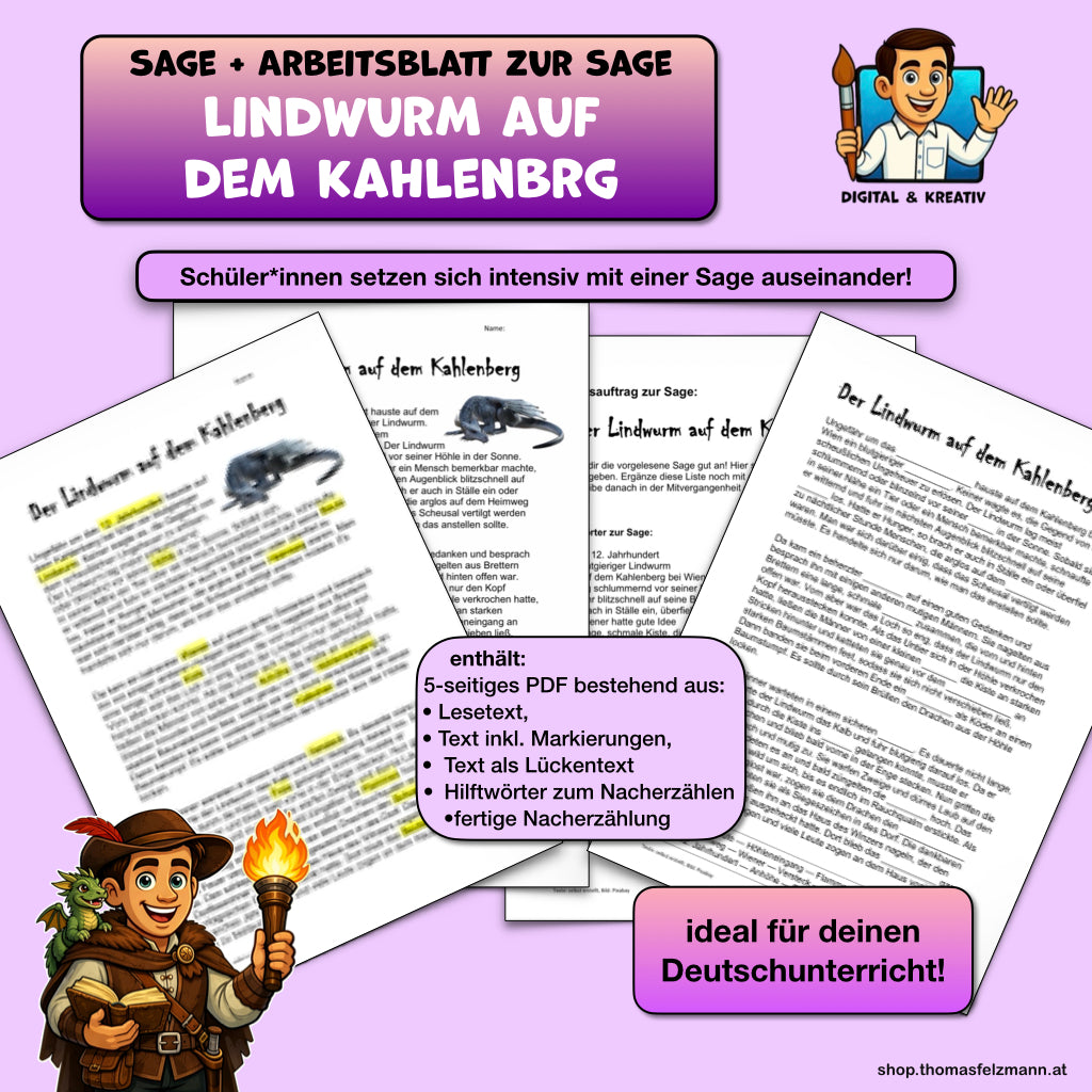 Der Lindwurm auf dem Kahlenberg – Titelbild