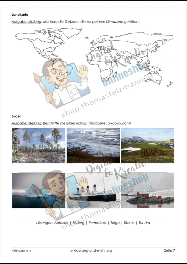 polare Zone Landkarte und Bilder Seite 3