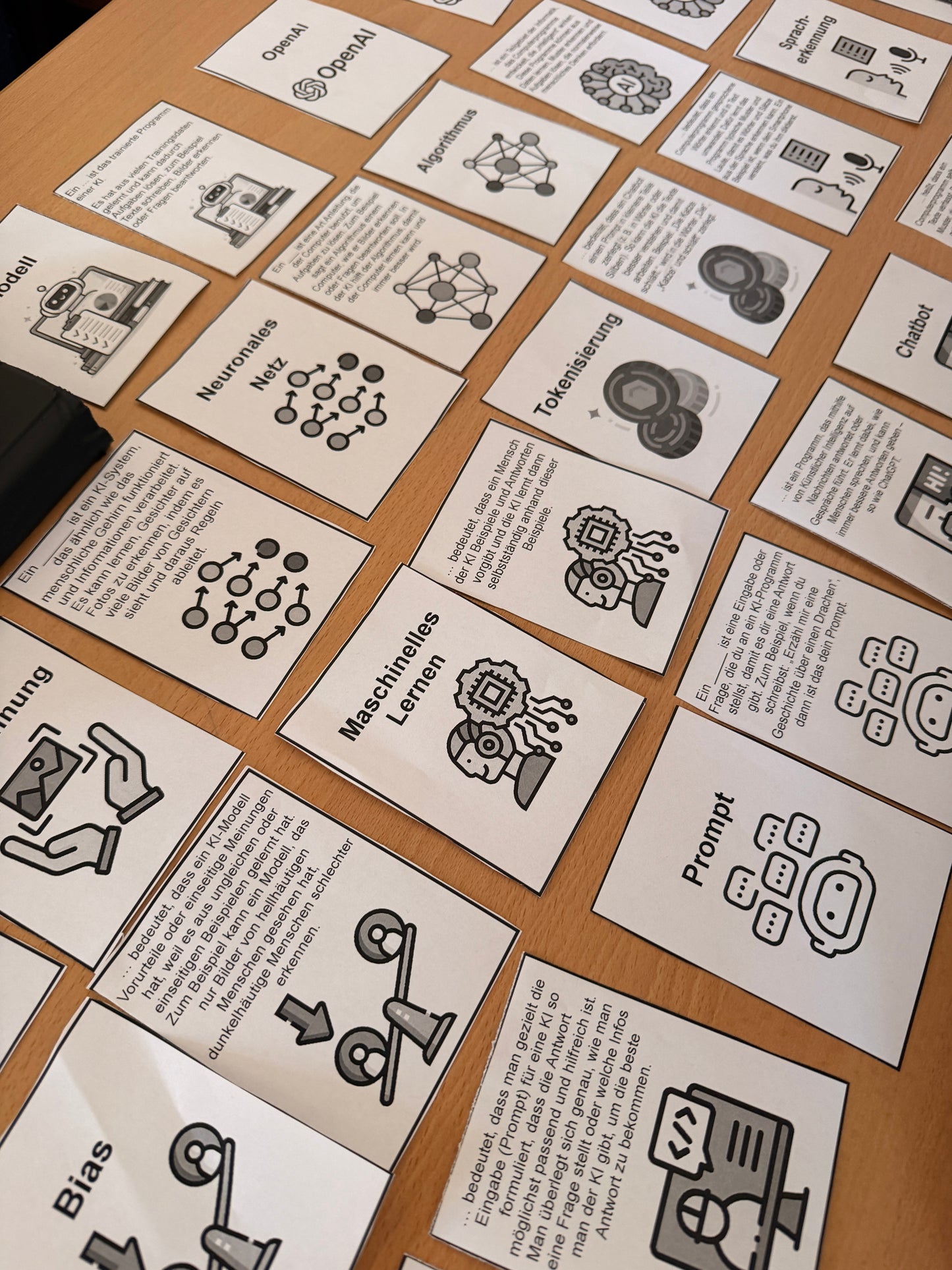 Finde die Paare: 20 KI Begriffe (40 Karten) | Zuordnungsspiel inkl. Anleitung | PDF