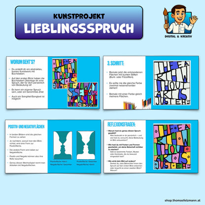 5 einfache Kunstprojekte nur mit Bunt- und Filzstiften, Kreative Zeichenideen für den Kunstunterricht