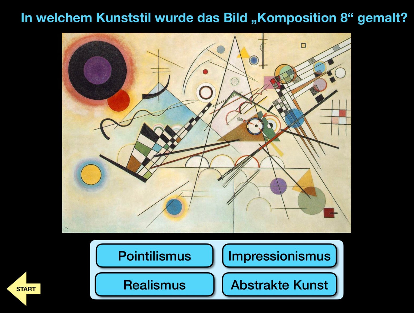 Die bekanntesten Kunstwerke der Welt, interaktive Quiz-Präsentation für den Kunstunterricht, 52 Seiten