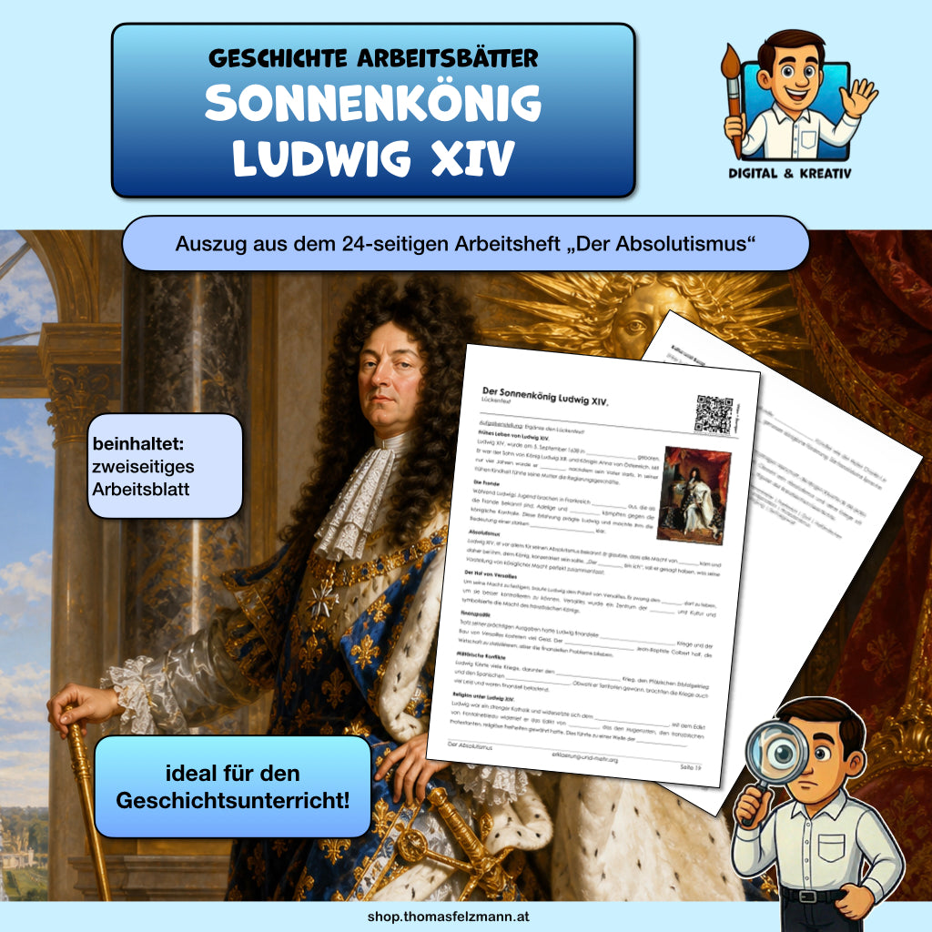 Kostenloses Freebie: Der Sonnenkönig Ludwig XIV.