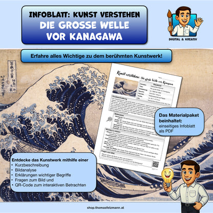 Kunst verstehen: Die große Welle vor Kanagawa | Infoblatt zur Bildanalyse | PDF