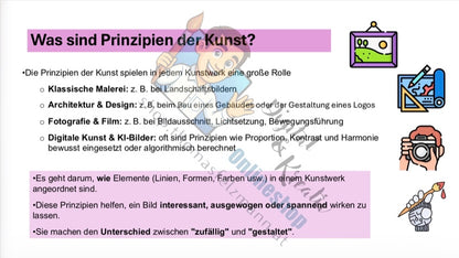 Die 7 Prinzipien der Kunst – Infopräsentation mit Beispielen aus der Kunstgeschichte