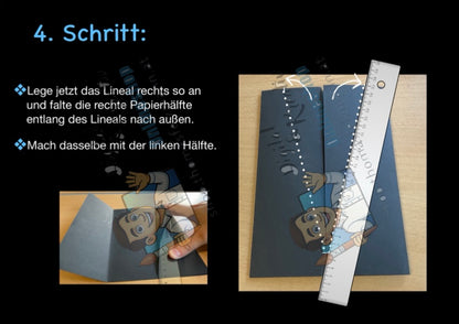 Vatertagskarte basteln | Anzug mit Hemd und Krawatte | PowerPoint + PDF