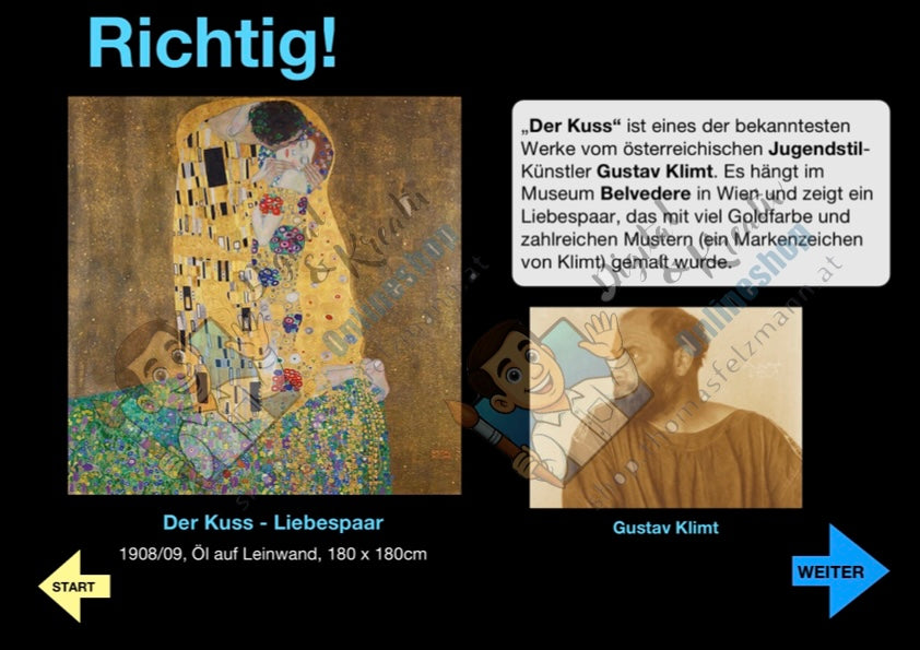 Die bekanntesten Kunstwerke der Welt Quiz (52 Seiten) | Interaktive PDF