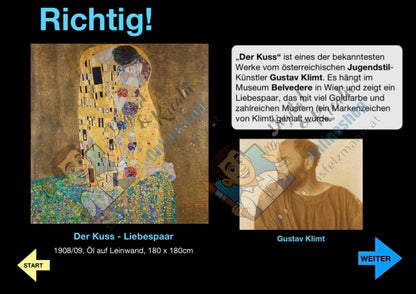Die bekanntesten Kunstwerke der Welt Quiz (52 Seiten) | Interaktive PDF