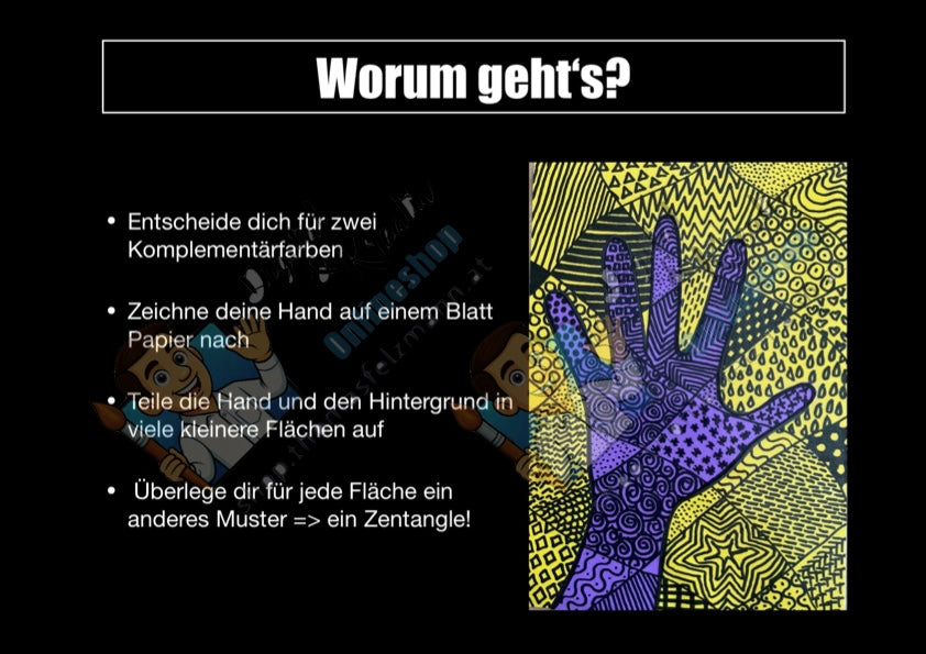 Namens-Alien mit Symmetrie – PDF-Anleitung