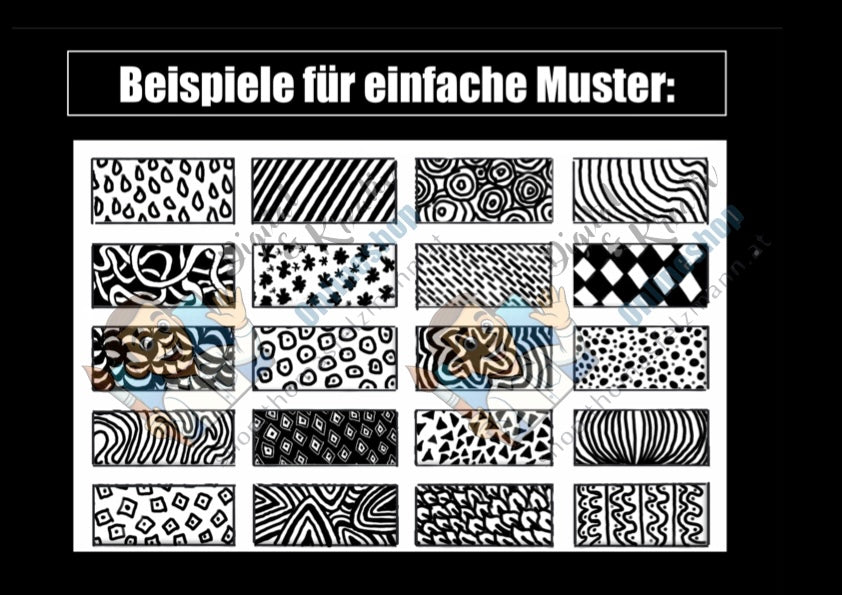 Namens-Alien mit Symmetrie – PDF-Anleitung