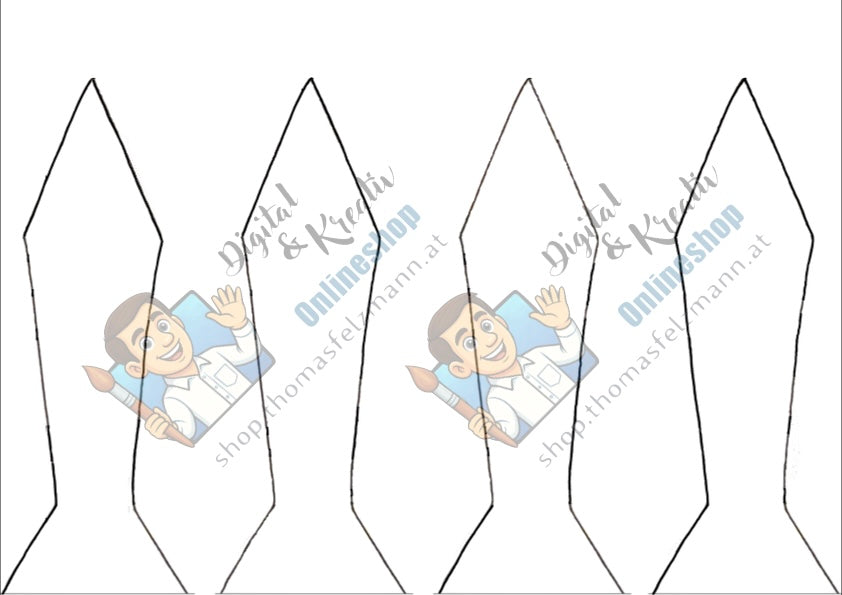 Vatertagskarte basteln | Anzug mit Hemd und Krawatte | PowerPoint + PDF