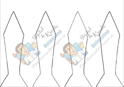 Vatertagskarte basteln | Anzug mit Hemd und Krawatte | PowerPoint + PDF