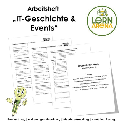 IT-Geschichte & Events Arbeitsheft Version 3 (22 Seiten) | Digitale Grundbildung PDF für die Sekundarstufe I
