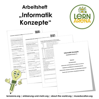 Informatik Konzepte Arbeitsheft Level 2 (mittel) | 22 Seiten | PDF | inkl. separatem Lösungsheft – Titelbild