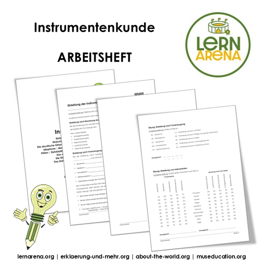 Arbeitsheft Instrumentenkunde – Musikinstrumente verstehen & zuordnen (50 Seiten)