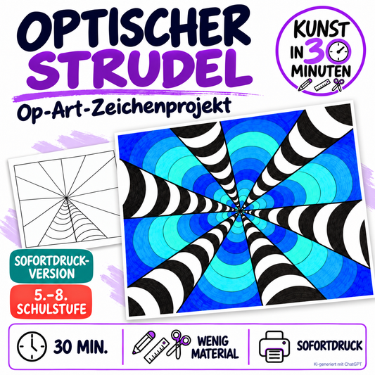 Optischer Strudel - Kunst in 30 Minuten