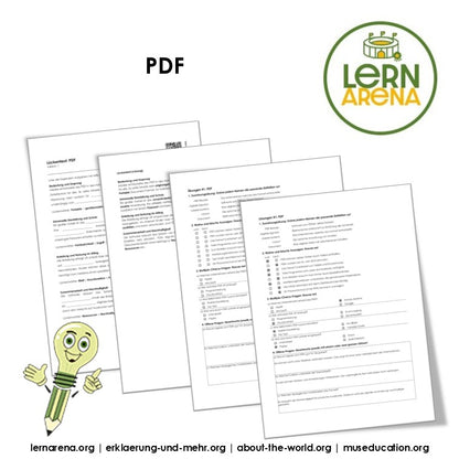 PDF einfach erklärt: Arbeitsblatt mit Lückentext, Übungen und Lösungen (10 Seiten)
