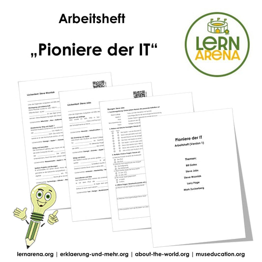 Pioniere der IT Arbeitsheft Level 1 leicht | 11 Seiten | PDF