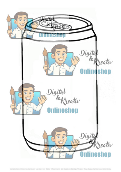 KUNST Schritt für Schritt: Designe eine Getränkedose! (Bunt-/Filzstiftzeichnung)